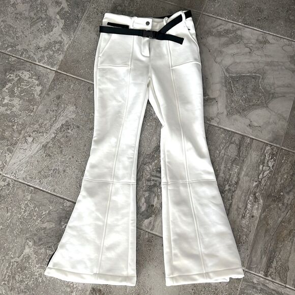 Erin Snow Zola Bootcut Pants in White, New, Size 6 - Picture 5 of 13